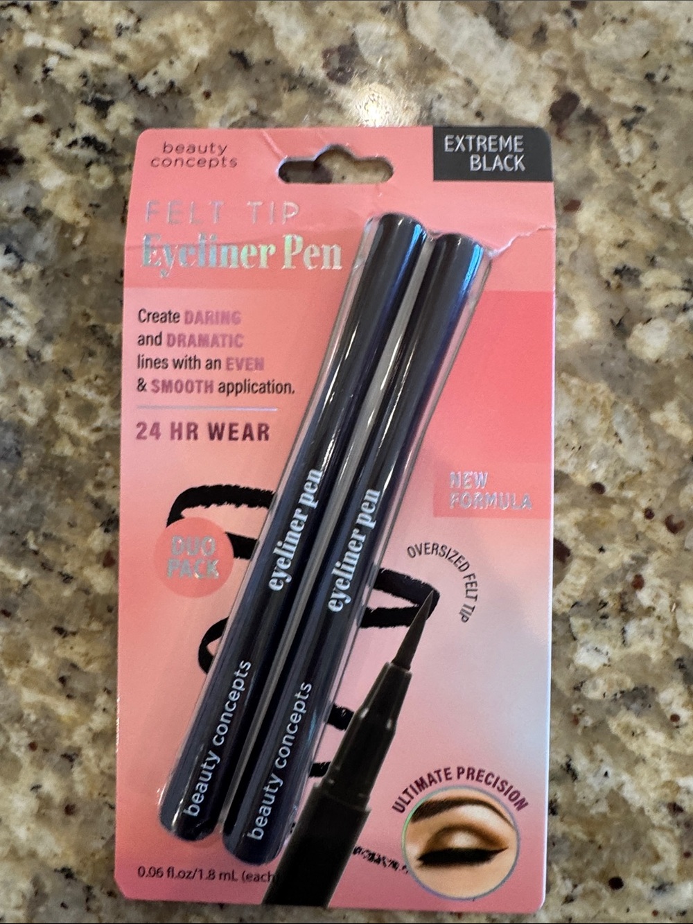 Beauty Concepts Extreme Black Felt Tip Eyeliner Pen Duo - Black
